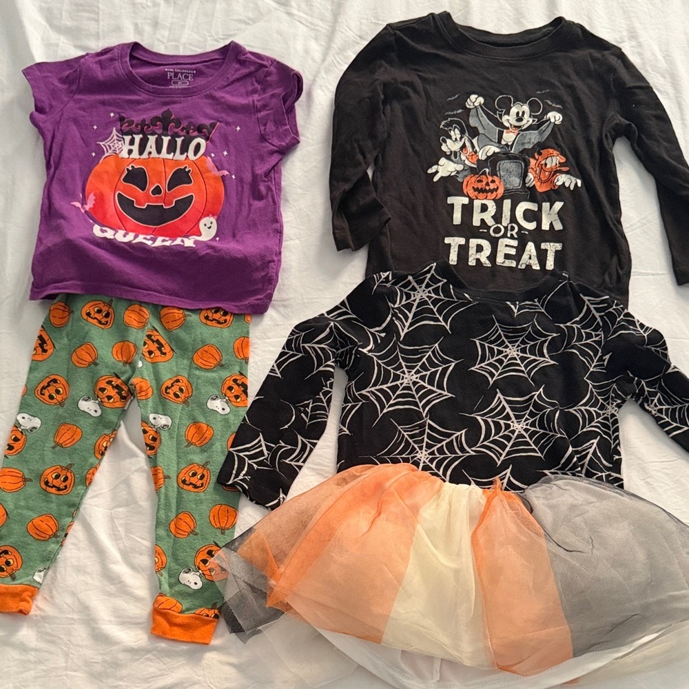 Halloween toddler girl dress  bundle size 2T